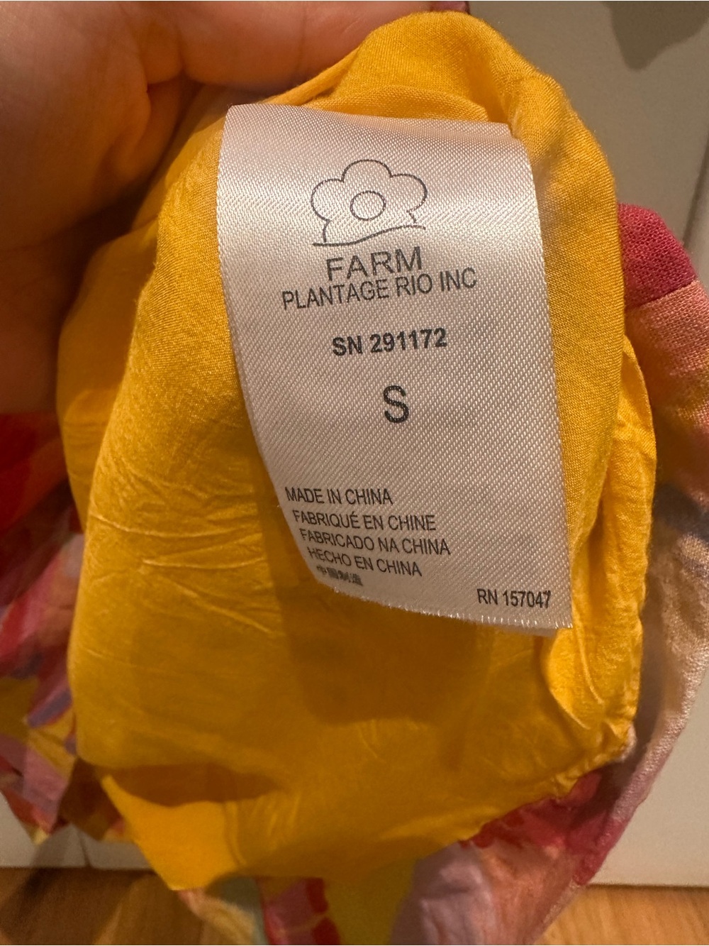 FARM Rio Yellow Macaw Button-Front Dress - Picture 5 of 8